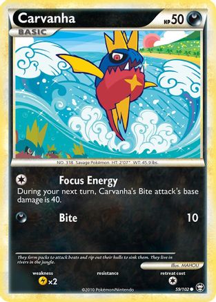Image of Carvanha (59/102) [HeartGold & SoulSilver: Triumphant]