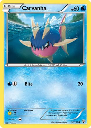 Image of Carvanha (32/135) [Black & White: Plasma Storm]