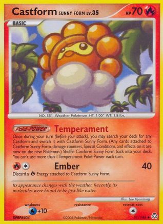 Image of Castform Sunny Form (51/146) [Diamond & Pearl: Legends Awakened]