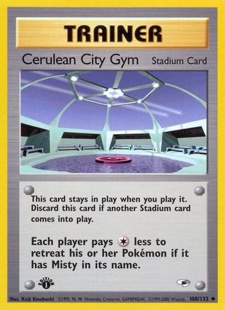 Image of Cerulean City Gym (108/132) [Gym Heroes 1st Edition]