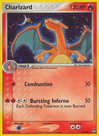 Image of Charizard (6/108) (Stamped) [EX: Power Keepers]