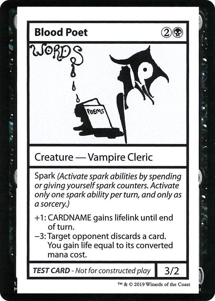 Image of Blood Poet (2021 Edition) [Mystery Booster Playtest Cards]