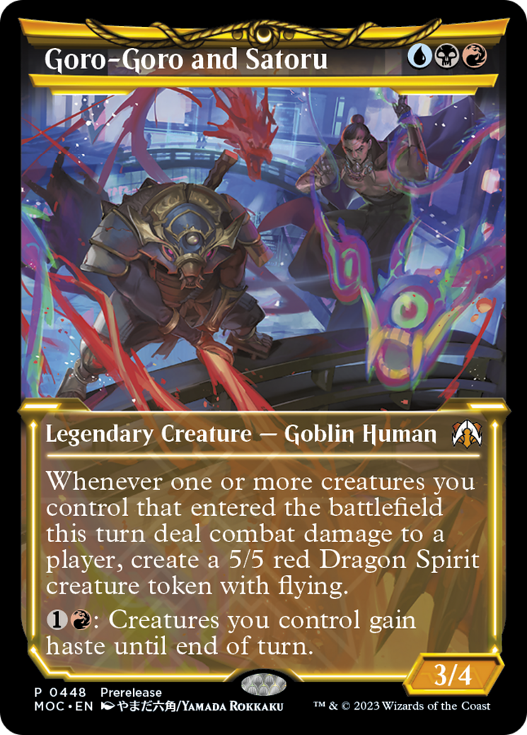 Image of Goro-Goro and Satoru (Showcase Planar Booster Fun) [March of the Machine Commander Prerelease Promos]