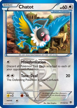 Image of Chatot (77/101) [Black & White: Plasma Blast]