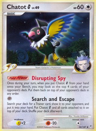 Image of Chatot G (54/147) [Platinum: Supreme Victors]