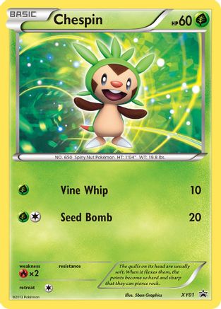 Image of Chespin (XY01) [XY: Black Star Promos]