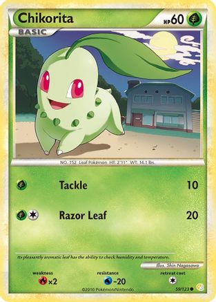 Image of Chikorita (59/123) [HeartGold & SoulSilver: Base Set]