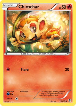 Image of Chimchar (15/135) [Black & White: Plasma Storm]