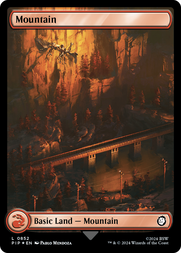 Image of Mountain (0852) (Surge Foil) [Fallout]