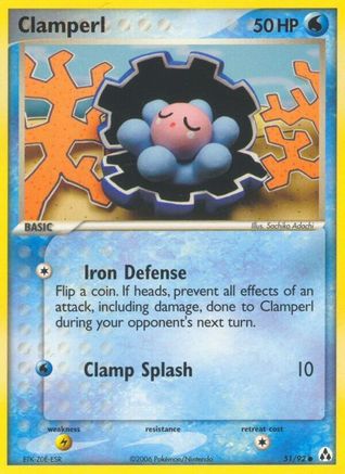 Image of Clamperl (51/92) (Stamped) [EX: Legend Maker]