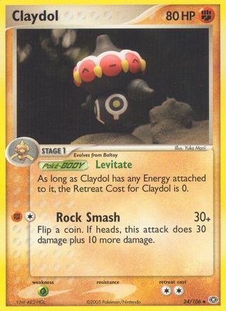 Image of Claydol (24/106) (Stamped) [EX: Emerald]