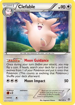 Image of Clefable (98/135) [Black & White: Plasma Storm]