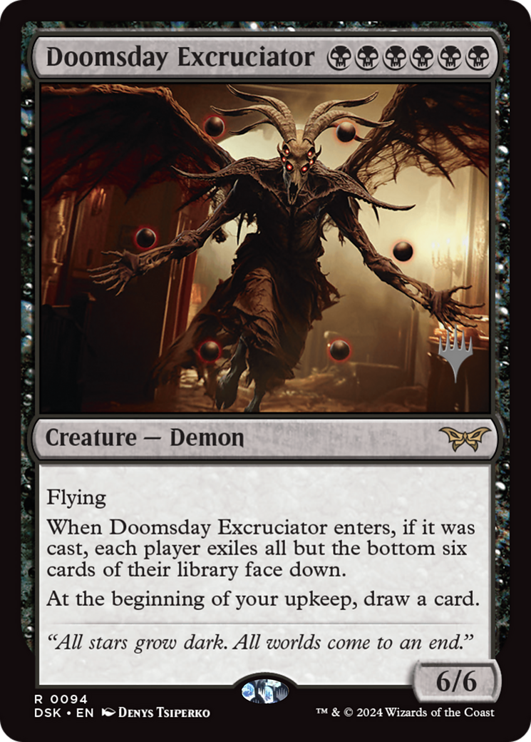 Image of Doomsday Excruciator (Promo Pack) [Duskmourn: House of Horror Promos]