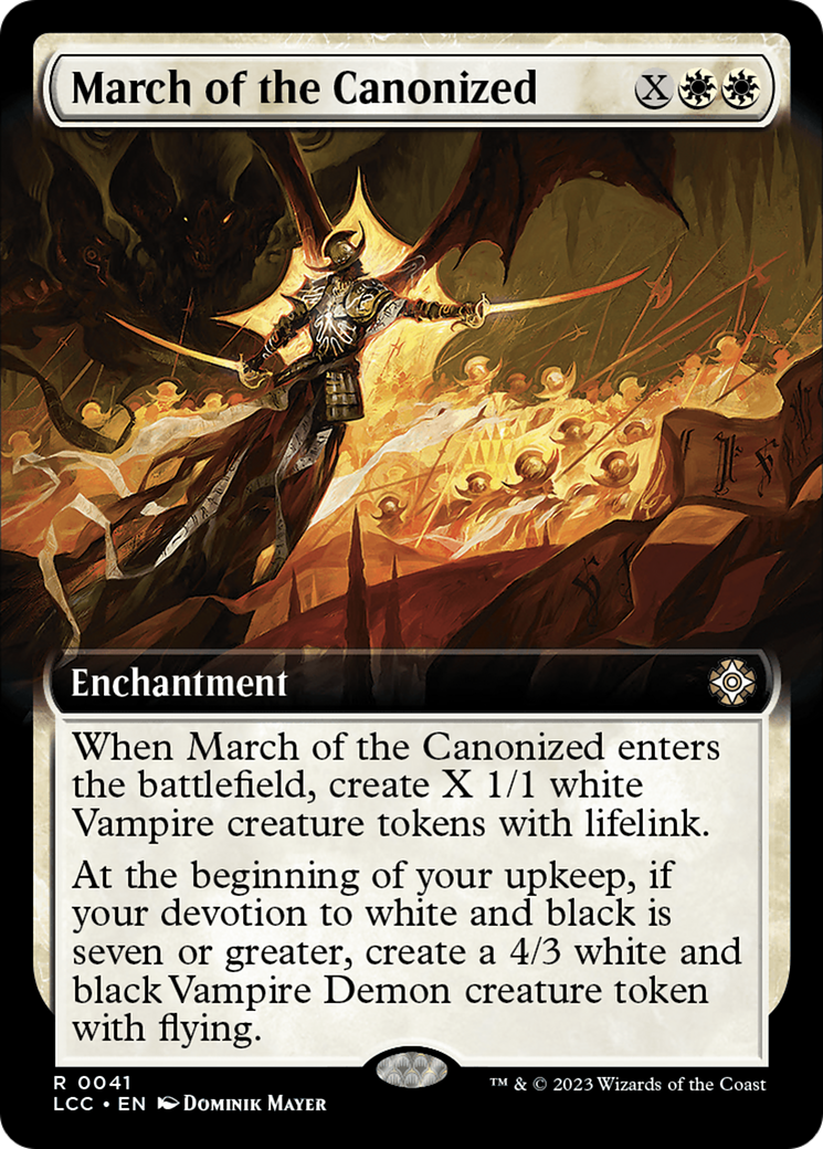 Image of March of the Canonized (Extended Art) [The Lost Caverns of Ixalan Commander]