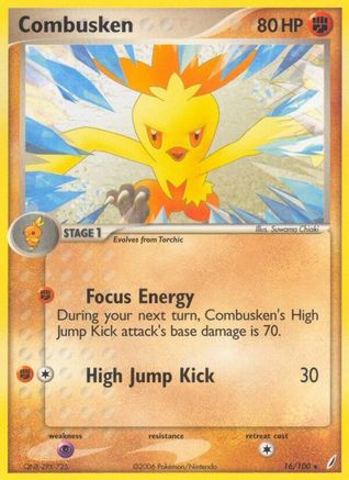 Image of Combusken (16/100) (Stamped) [EX: Crystal Guardians]