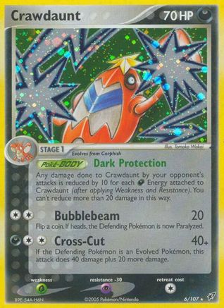 Image of Crawdaunt (6/107) (Stamped) [EX: Deoxys]