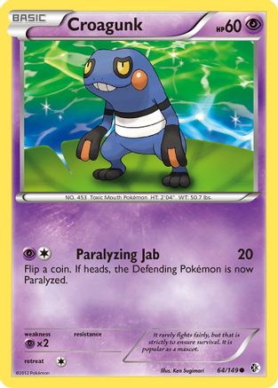 Image of Croagunk (64/149) [Black & White: Boundaries Crossed]