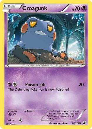 Image of Croagunk (62/113) [Black & White: Legendary Treasures]
