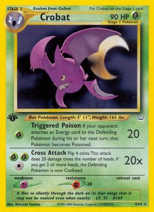 Image of Crobat (4/64) [Neo Revelation 1st Edition]
