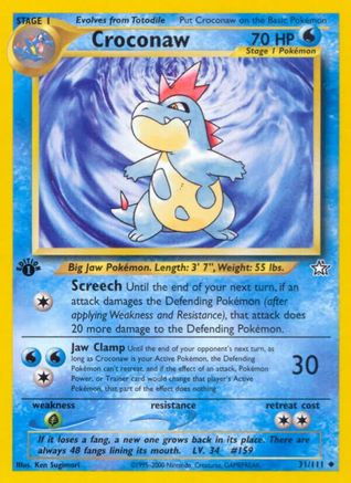 Image of Croconaw (31/111) [Neo Genesis 1st Edition]