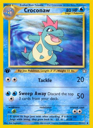Image of Croconaw (32/111) [Neo Genesis 1st Edition]
