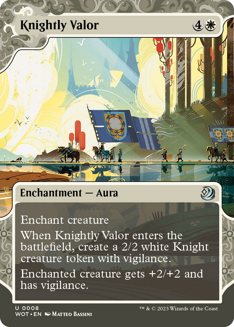 Image of Knightly Valor [Wilds of Eldraine: Enchanting Tales]