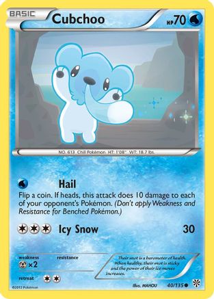 Image of Cubchoo (40/135) [Black & White: Plasma Storm]