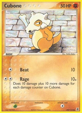 Image of Cubone (60/113) (Stamped) [EX: Delta Species]