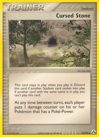 Image of Cursed Stone (72/92) (Stamped) [EX: Legend Maker]