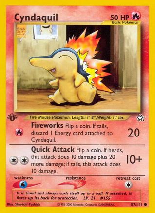 Image of Cyndaquil (57/111) [Neo Genesis 1st Edition]