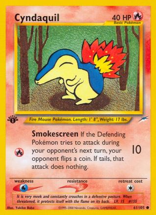 Image of Cyndaquil (61/105) [Neo Destiny 1st Edition]