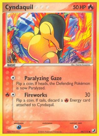 Image of Cyndaquil (54/115) (Stamped) [EX: Unseen Forces]