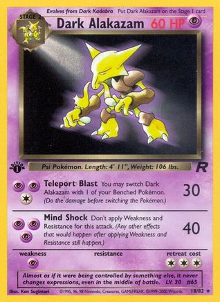Image of Dark Alakazam (18/82) [Team Rocket 1st Edition]