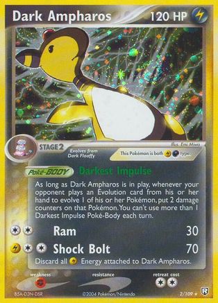 Image of Dark Ampharos (2/109) (Stamped) [EX: Team Rocket Returns]