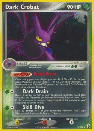 Image of Dark Crobat (3/109) (Stamped) [EX: Team Rocket Returns]