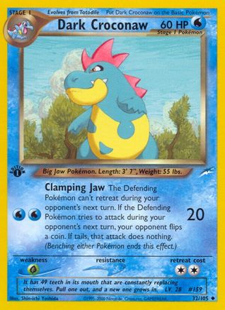 Image of Dark Croconaw (32/105) [Neo Destiny 1st Edition]