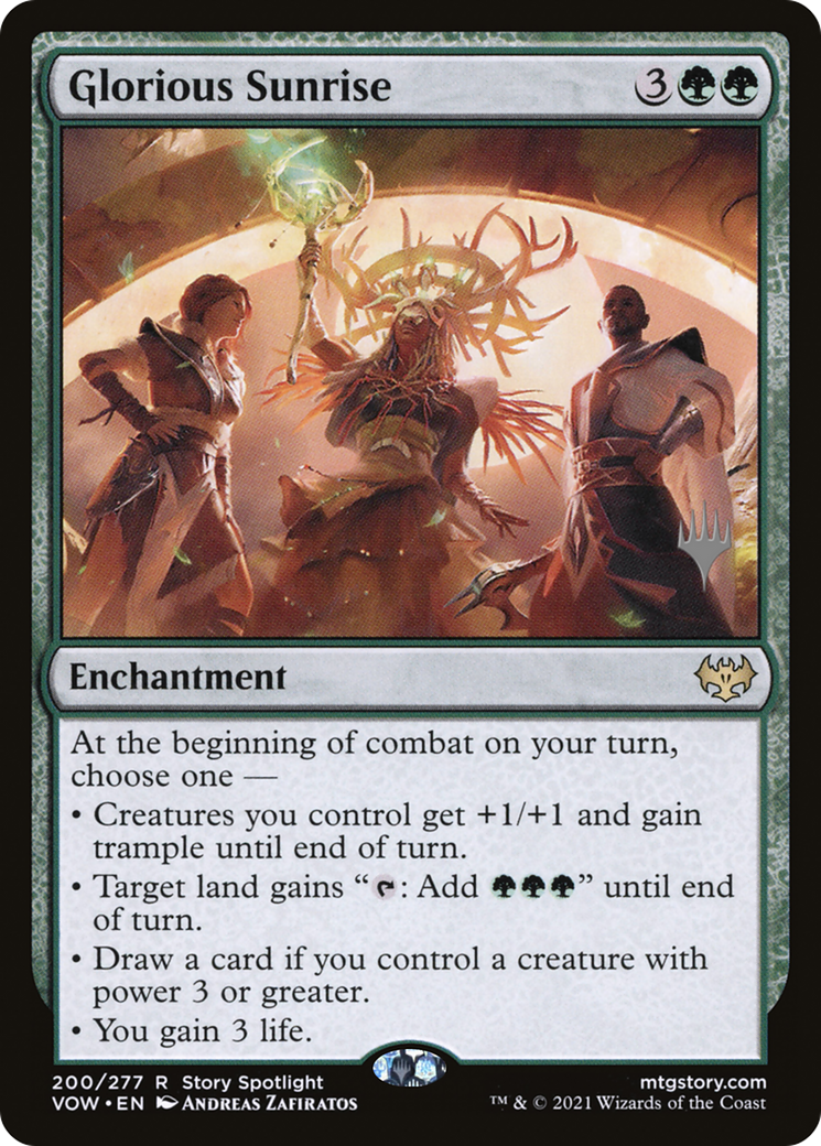 Image of Glorious Sunrise (Promo Pack) [Innistrad: Crimson Vow Promos]