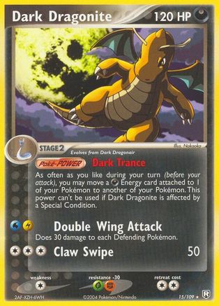 Image of Dark Dragonite (15/109) (Stamped) [EX: Team Rocket Returns]