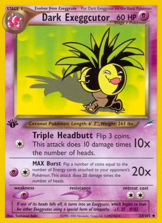 Image of Dark Exeggutor (33/105) [Neo Destiny 1st Edition]