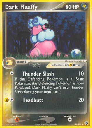 Image of Dark Flaaffy (33/109) (Stamped) [EX: Team Rocket Returns]