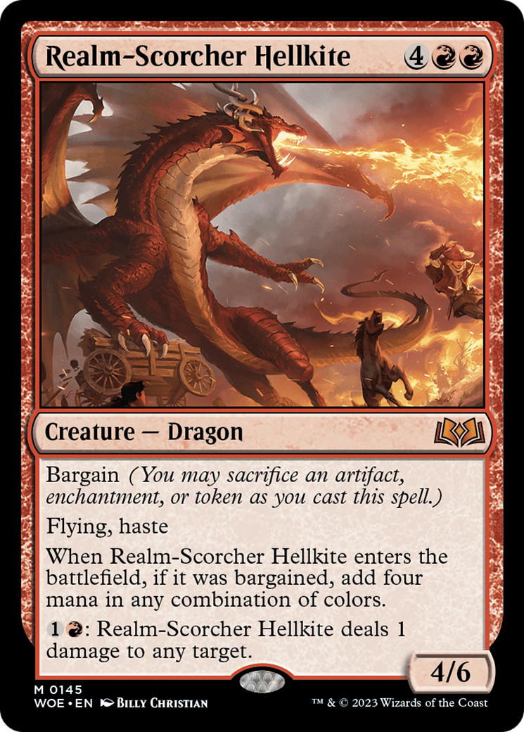 Image of Realm-Scorcher Hellkite [Wilds of Eldraine]