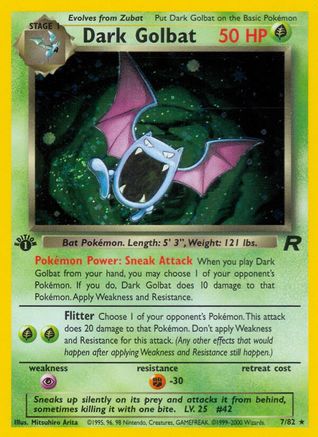Image of Dark Golbat (7/82) [Team Rocket 1st Edition]