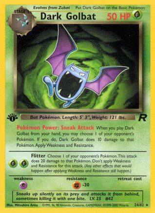Image of Dark Golbat (24/82) [Team Rocket 1st Edition]