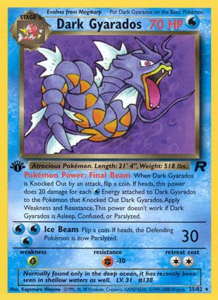 Image of Dark Gyarados (25/82) [Team Rocket 1st Edition]