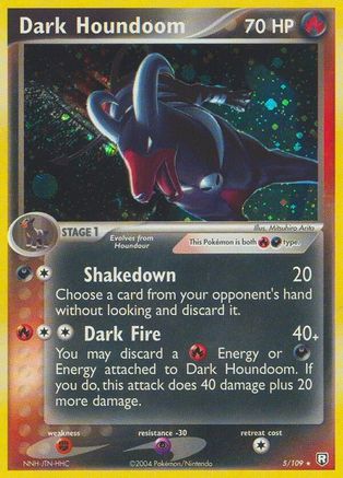 Image of Dark Houndoom (5/109) (Stamped) [EX: Team Rocket Returns]