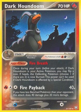 Image of Dark Houndoom (37/109) (Stamped) [EX: Team Rocket Returns]