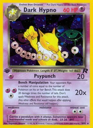 Image of Dark Hypno (9/82) [Team Rocket 1st Edition]