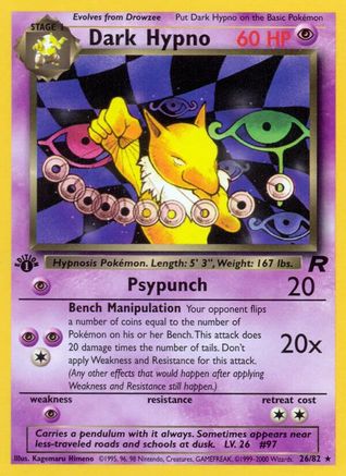 Image of Dark Hypno (26/82) [Team Rocket 1st Edition]