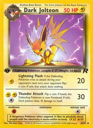 Image of Dark Jolteon (38/82) [Team Rocket 1st Edition]