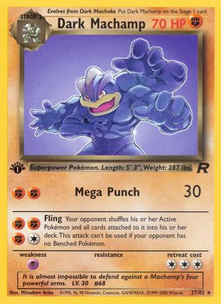 Image of Dark Machamp (27/82) [Team Rocket 1st Edition]